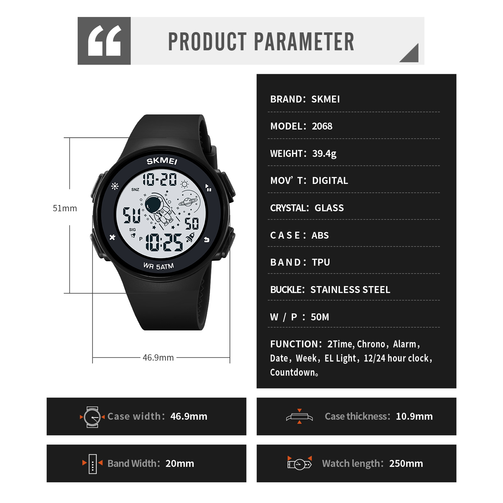 SKMEI 2068-Skmei Watch Manufacture Co.,Ltd