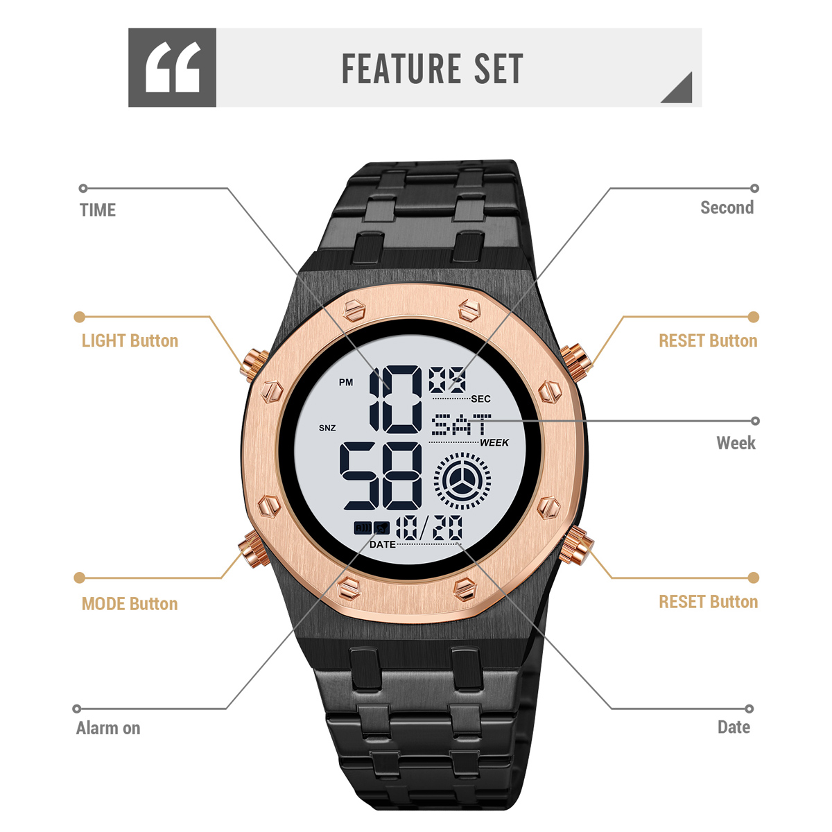 Digital watches men-Skmei Watch Manufacture Co.,Ltd