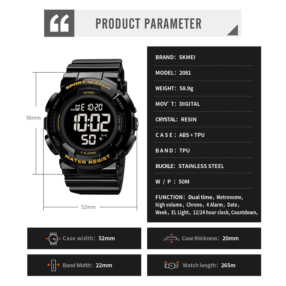 SKMEI 2081-Skmei Watch Manufacture Co.,Ltd