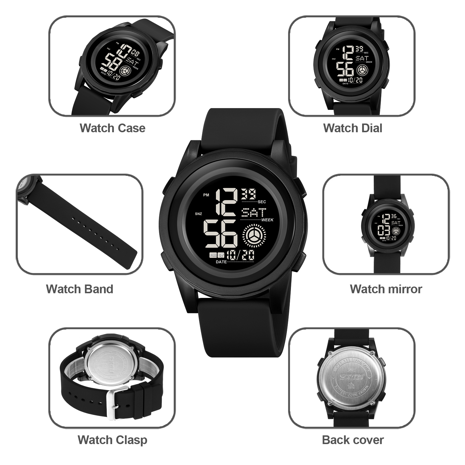 waterproof digital watch sports-Skmei Watch Manufacture Co.,Ltd