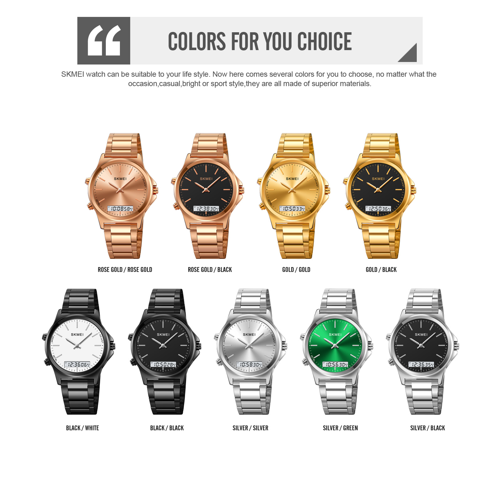 Analog Digital Watch – Skmei Watch Manufacture Co.,Ltd