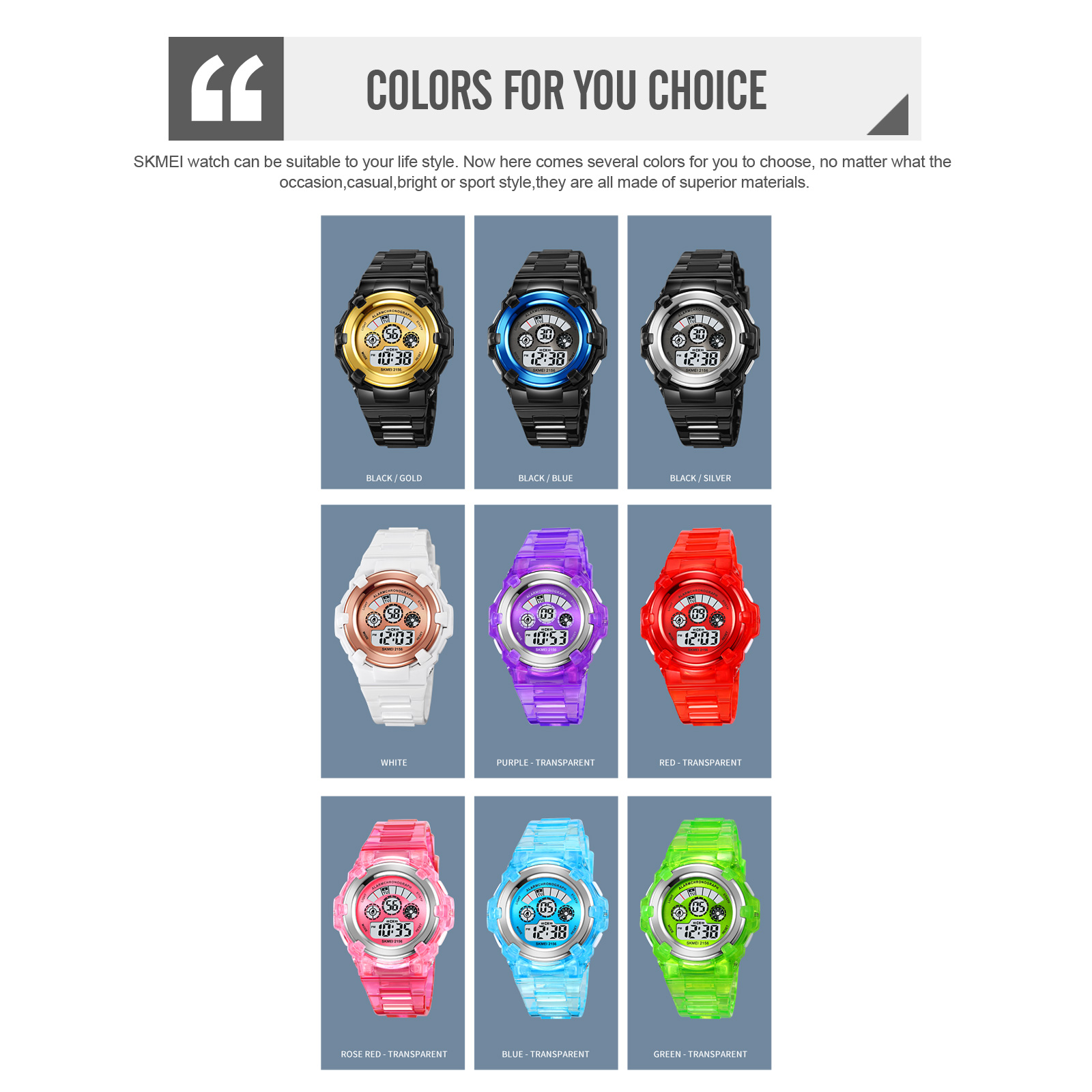 SKMEI 2156-Children digital watch