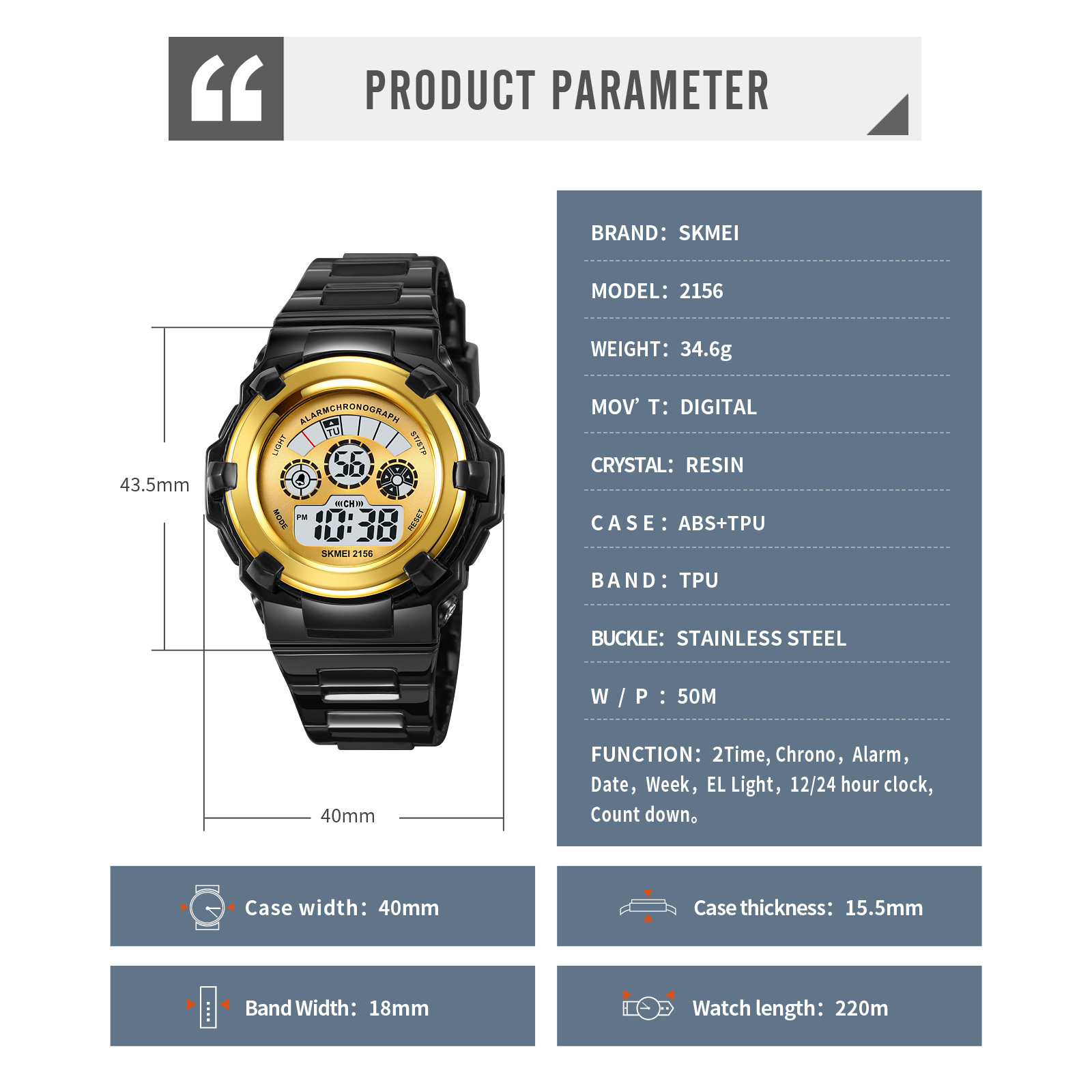 SKMEI 2156-Children digital watch