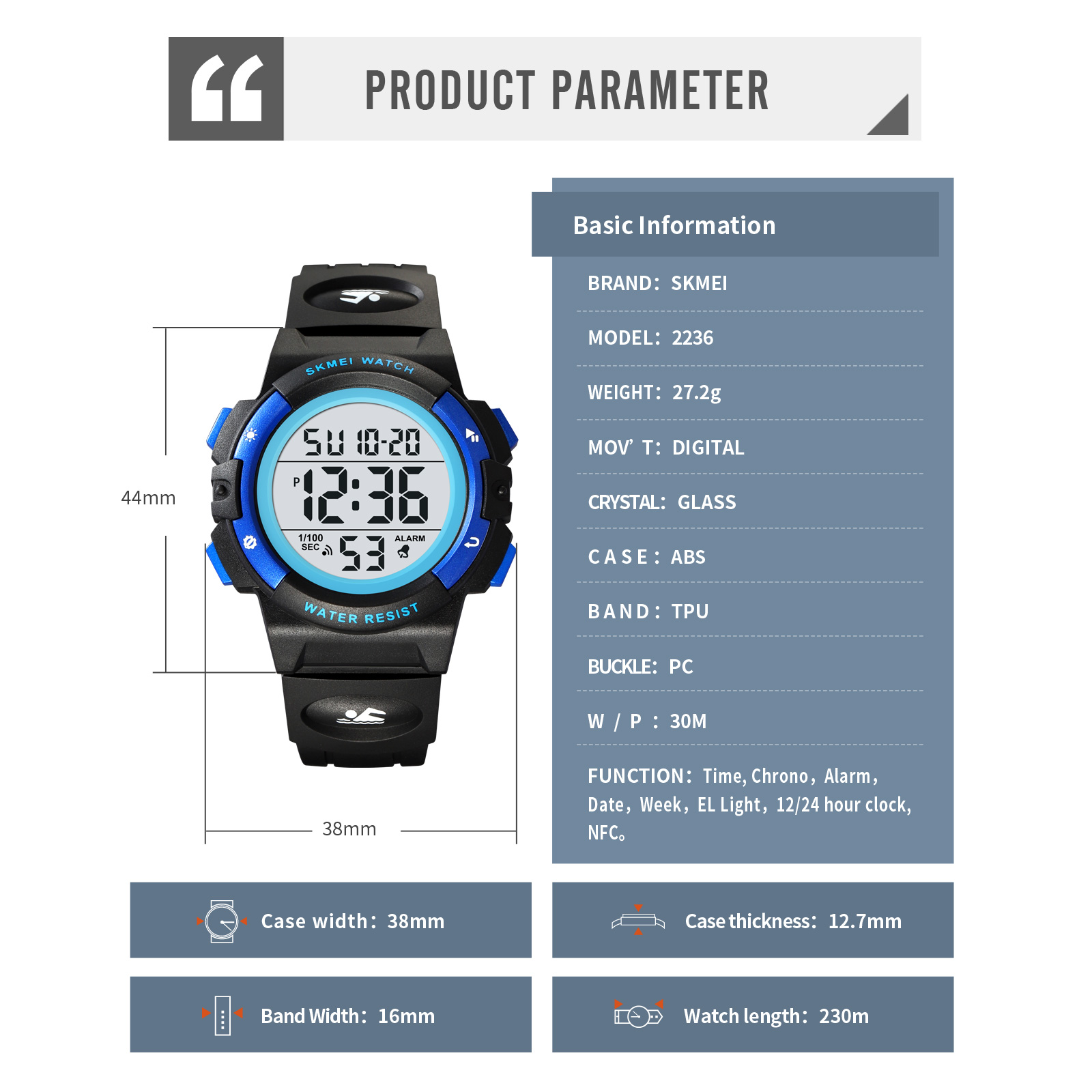 SKMEI 2236-Children Watches