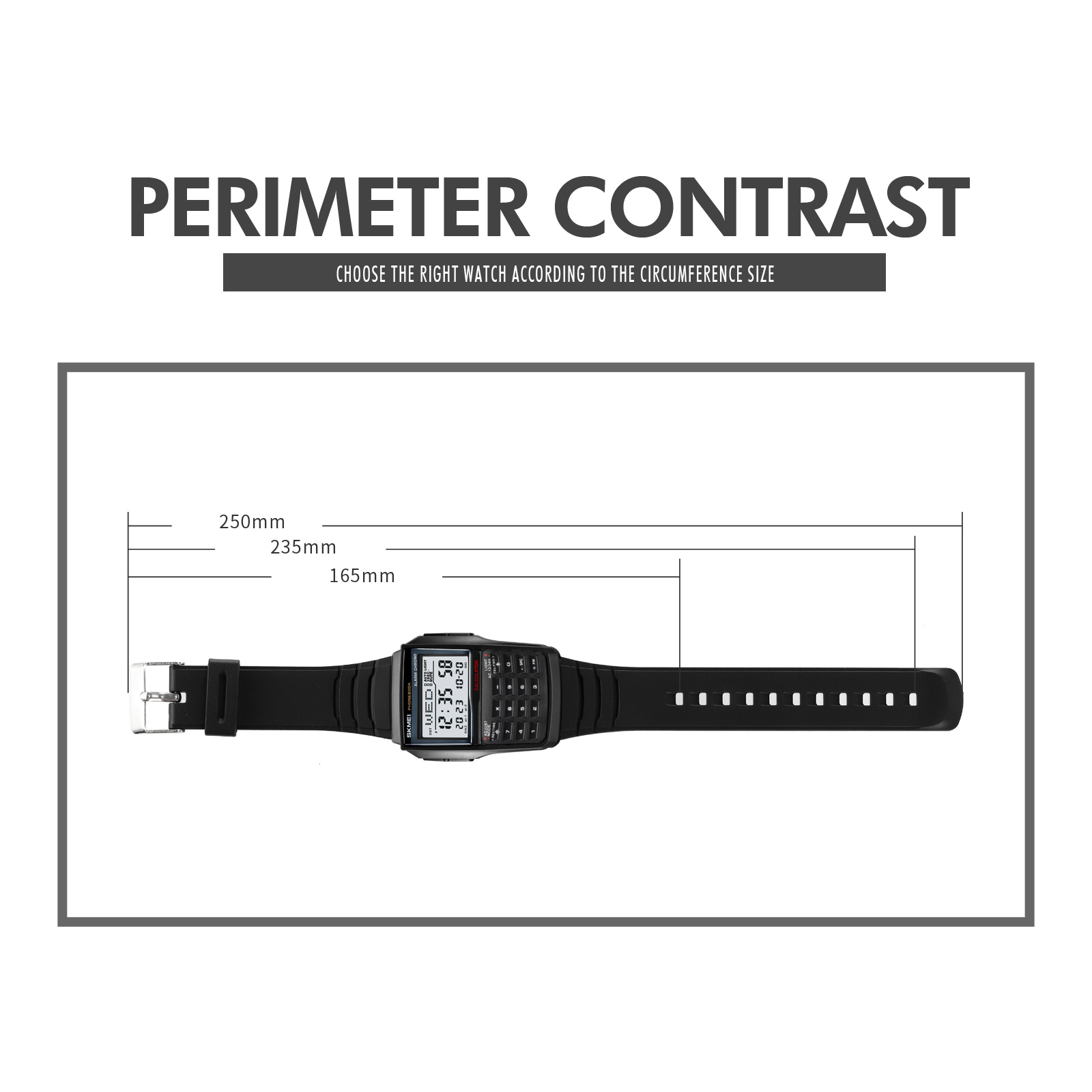 SKMEI 2255 CALCULATOR DIGITAL WATCH