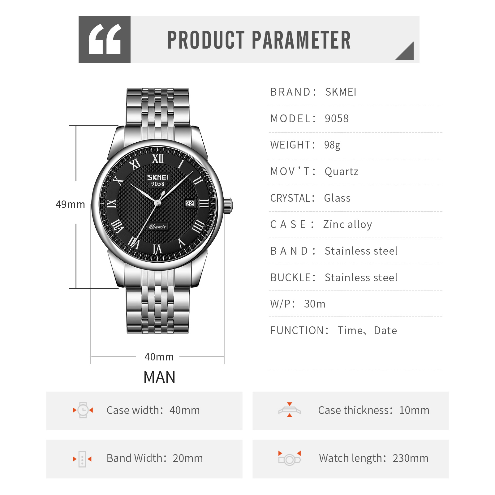 couple watches men women wristwatch lover-Skmei Watch Manufacture Co.,Ltd