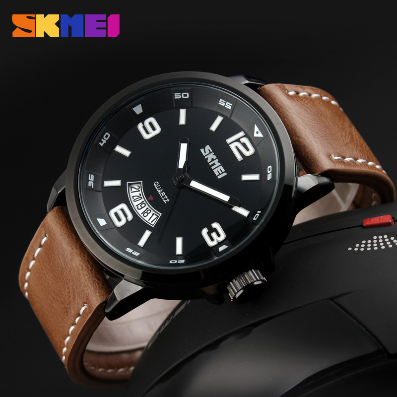 genuine leather waterproof quartz watch-Skmei Watch Manufacture Co.,Ltd