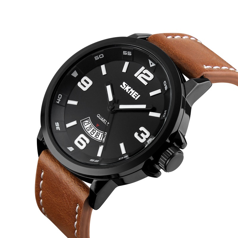genuine leather waterproof quartz watch-Skmei Watch Manufacture Co.,Ltd
