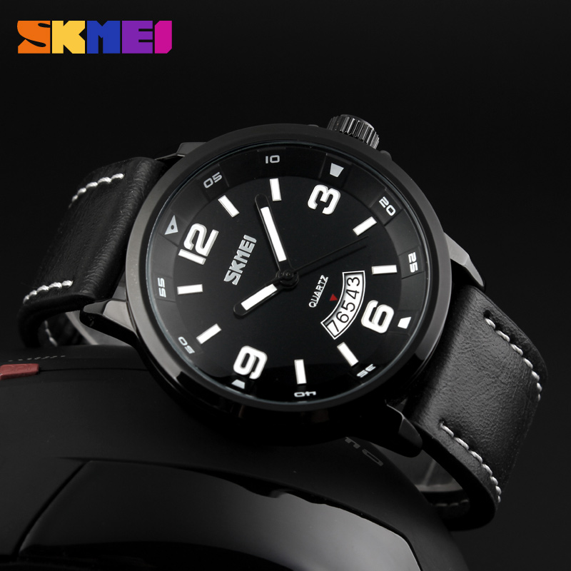 genuine leather waterproof quartz watch-Skmei Watch Manufacture Co.,Ltd