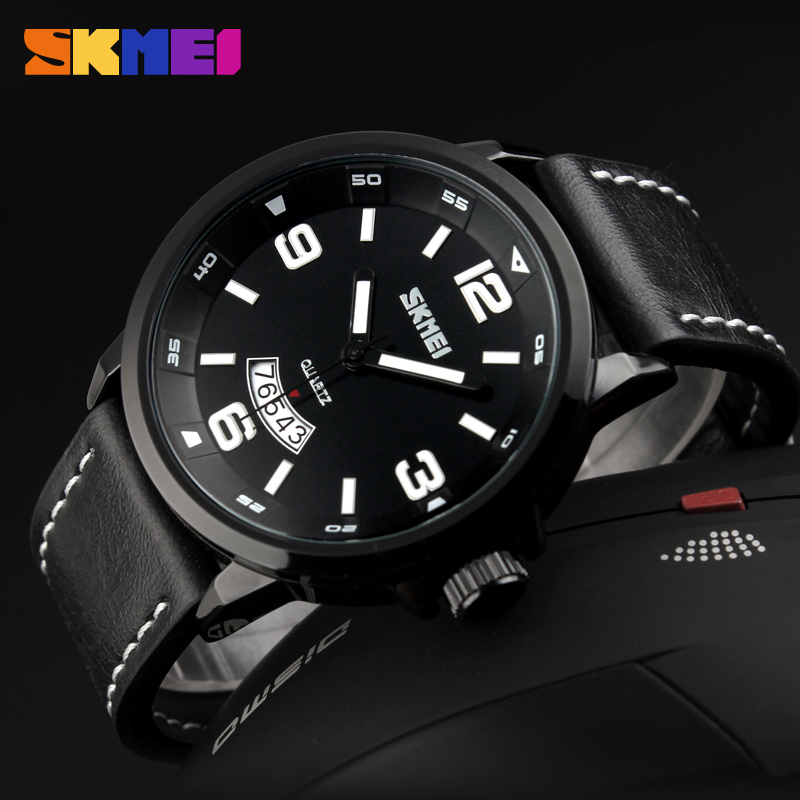 genuine leather waterproof quartz watch-Skmei Watch Manufacture Co.,Ltd