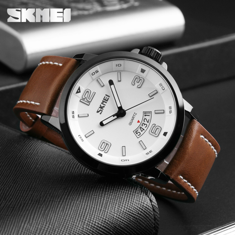 genuine leather waterproof quartz watch-Skmei Watch Manufacture Co.,Ltd