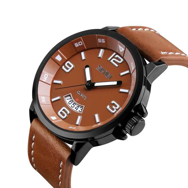 genuine leather waterproof quartz watch-Skmei Watch Manufacture Co.,Ltd