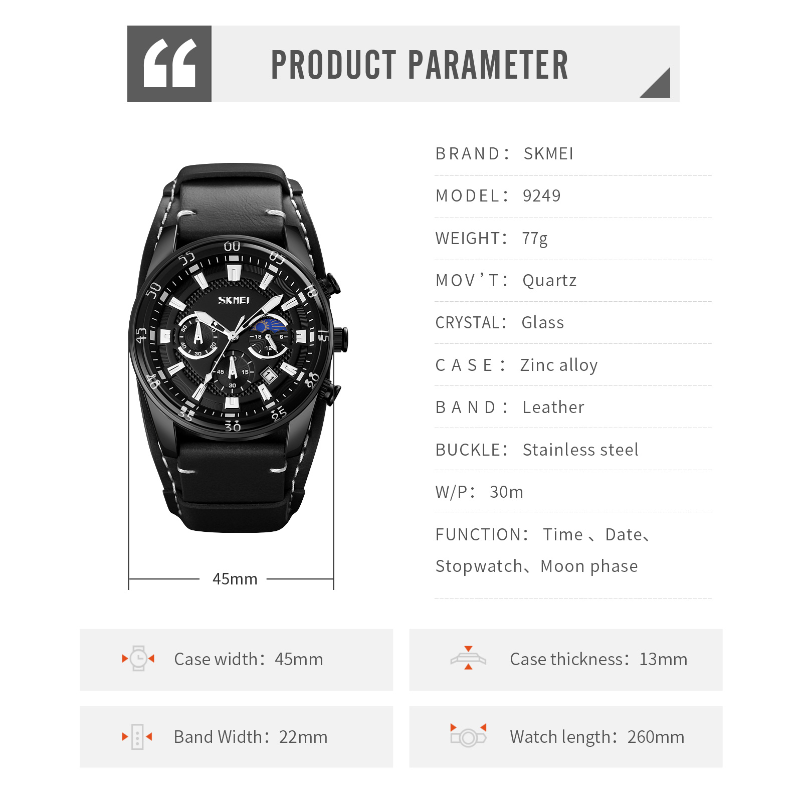 trend design quartz watch-Skmei Watch Manufacture Co.,Ltd