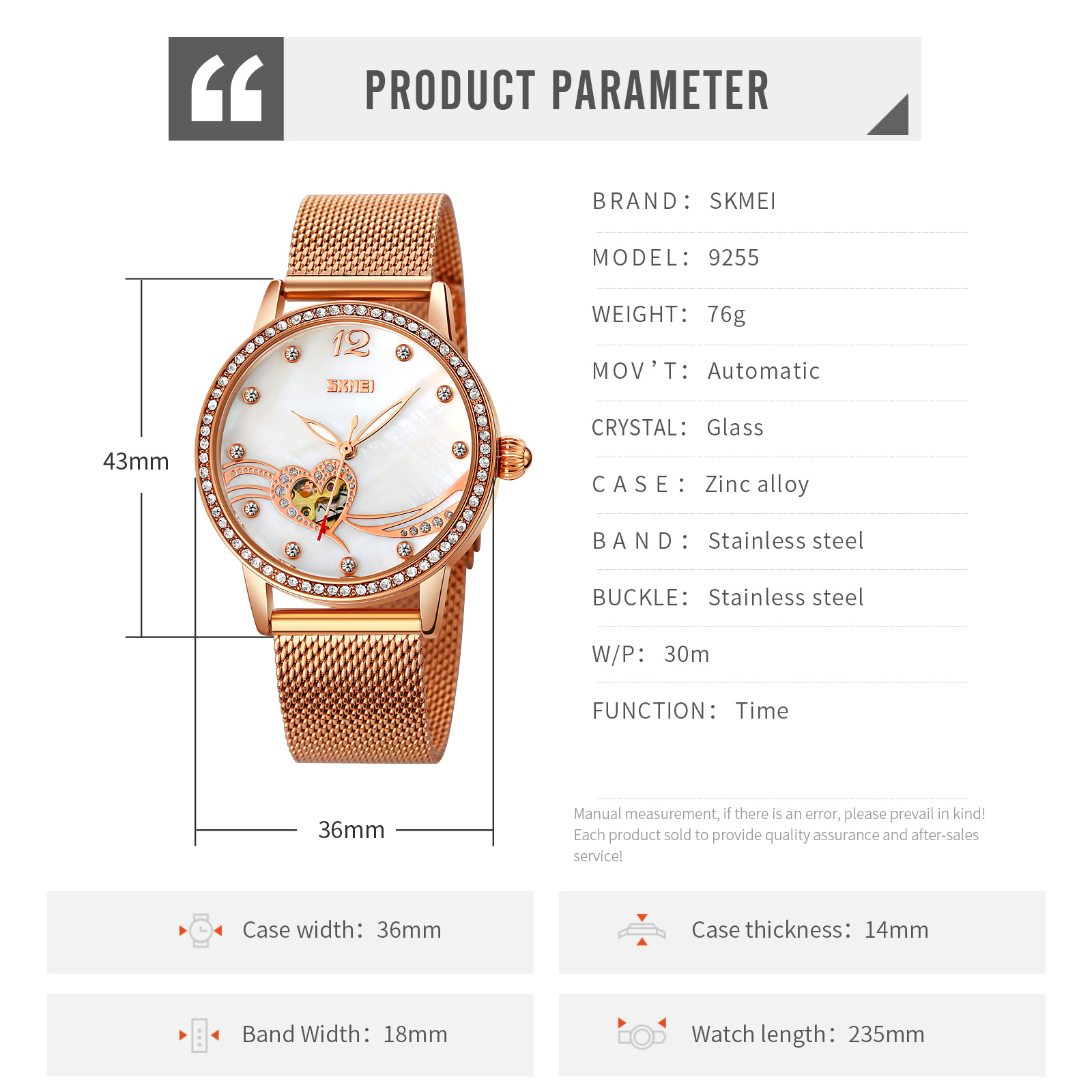 watch mechanical skeleton-Skmei Watch Manufacture Co.,Ltd