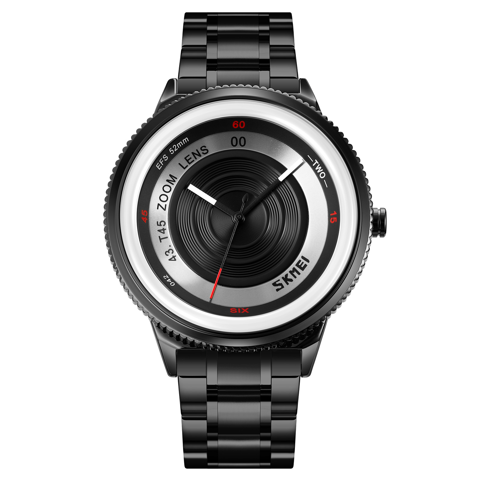 wristwatches stainless steel men black-Skmei Watch Manufacture Co.,Ltd