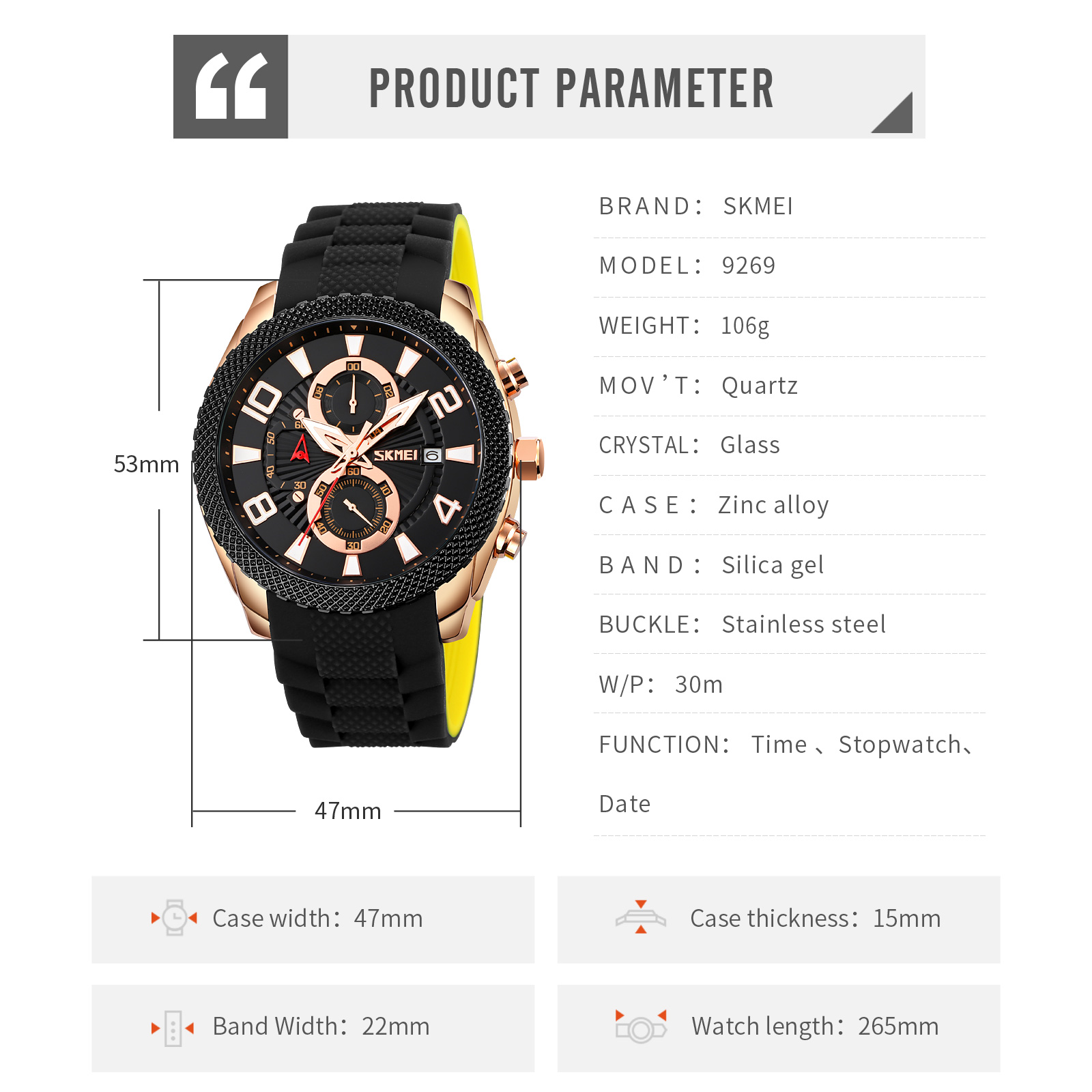 men quartz wrist watch-Skmei Watch Manufacture Co.,Ltd