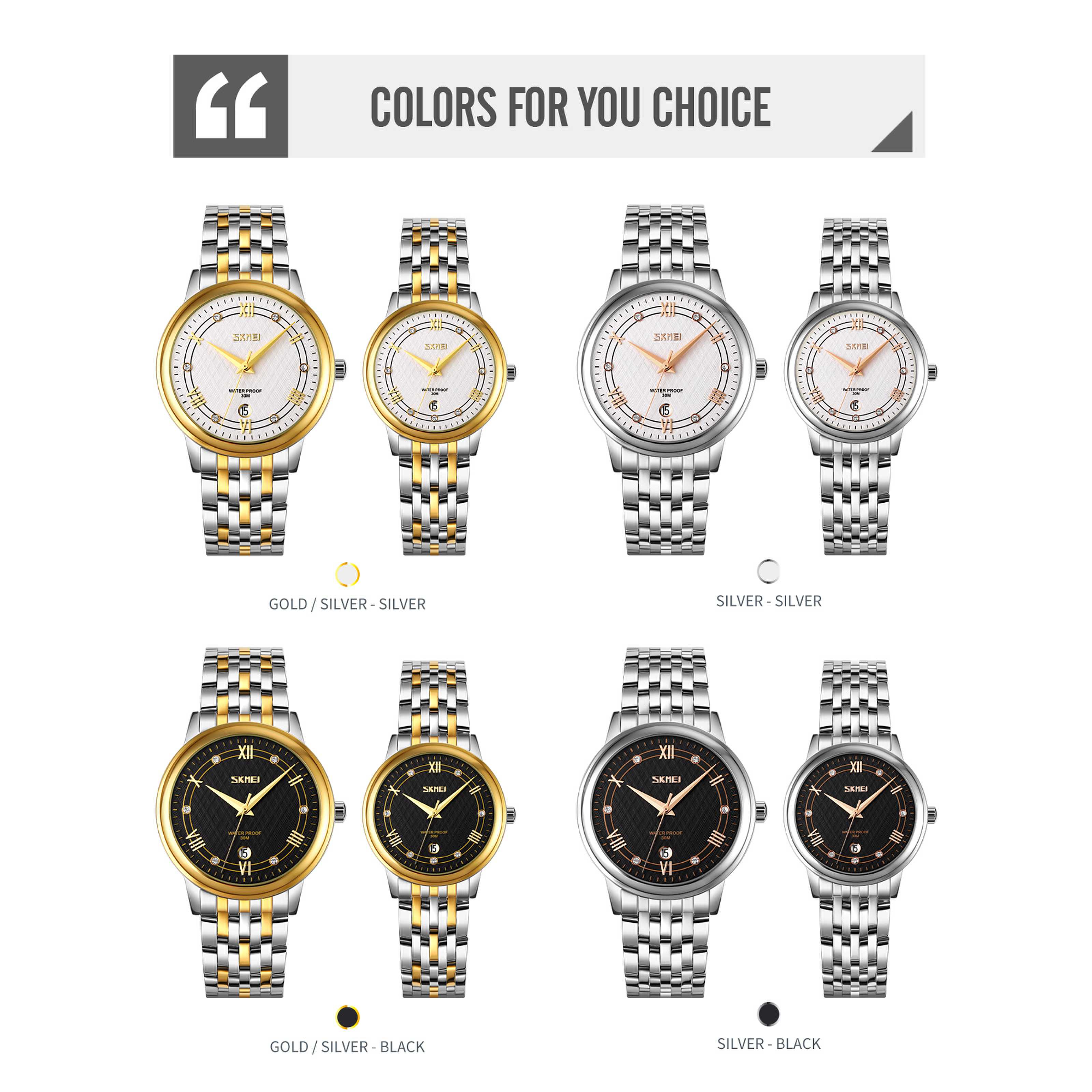 fashion wrist watch for couple-Skmei Watch Manufacture Co.,Ltd