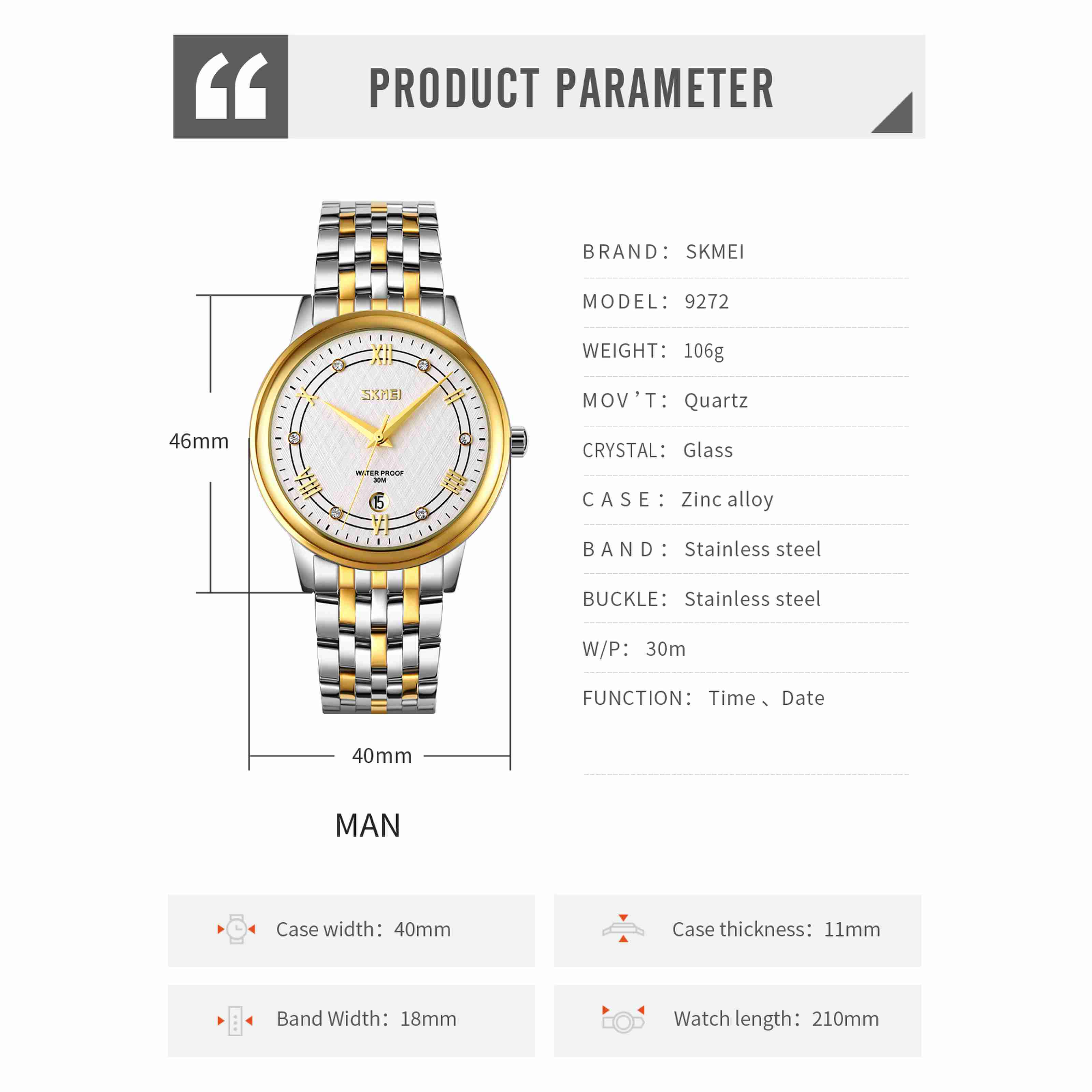 fashion wrist watch for couple-Skmei Watch Manufacture Co.,Ltd