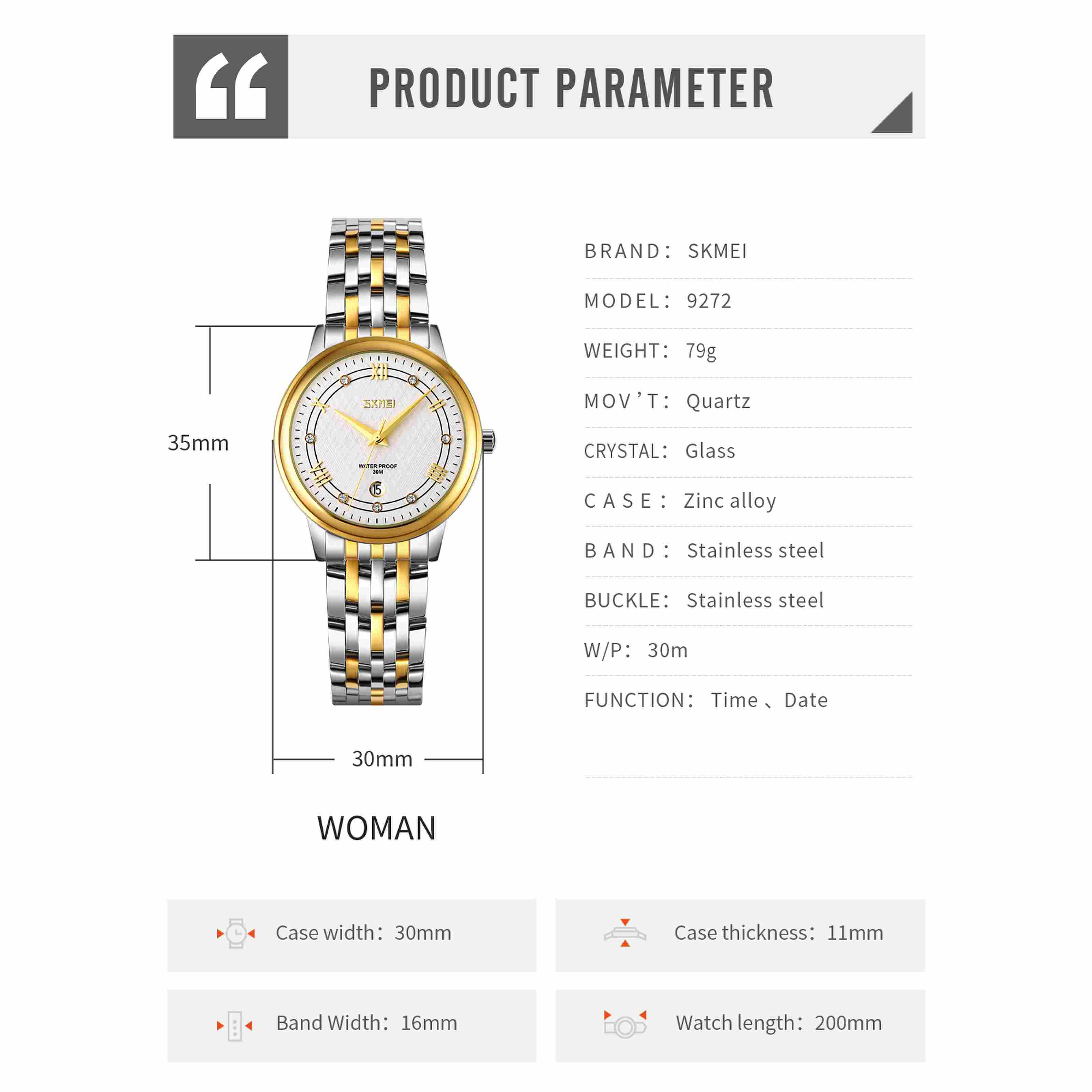 fashion wrist watch for couple-Skmei Watch Manufacture Co.,Ltd