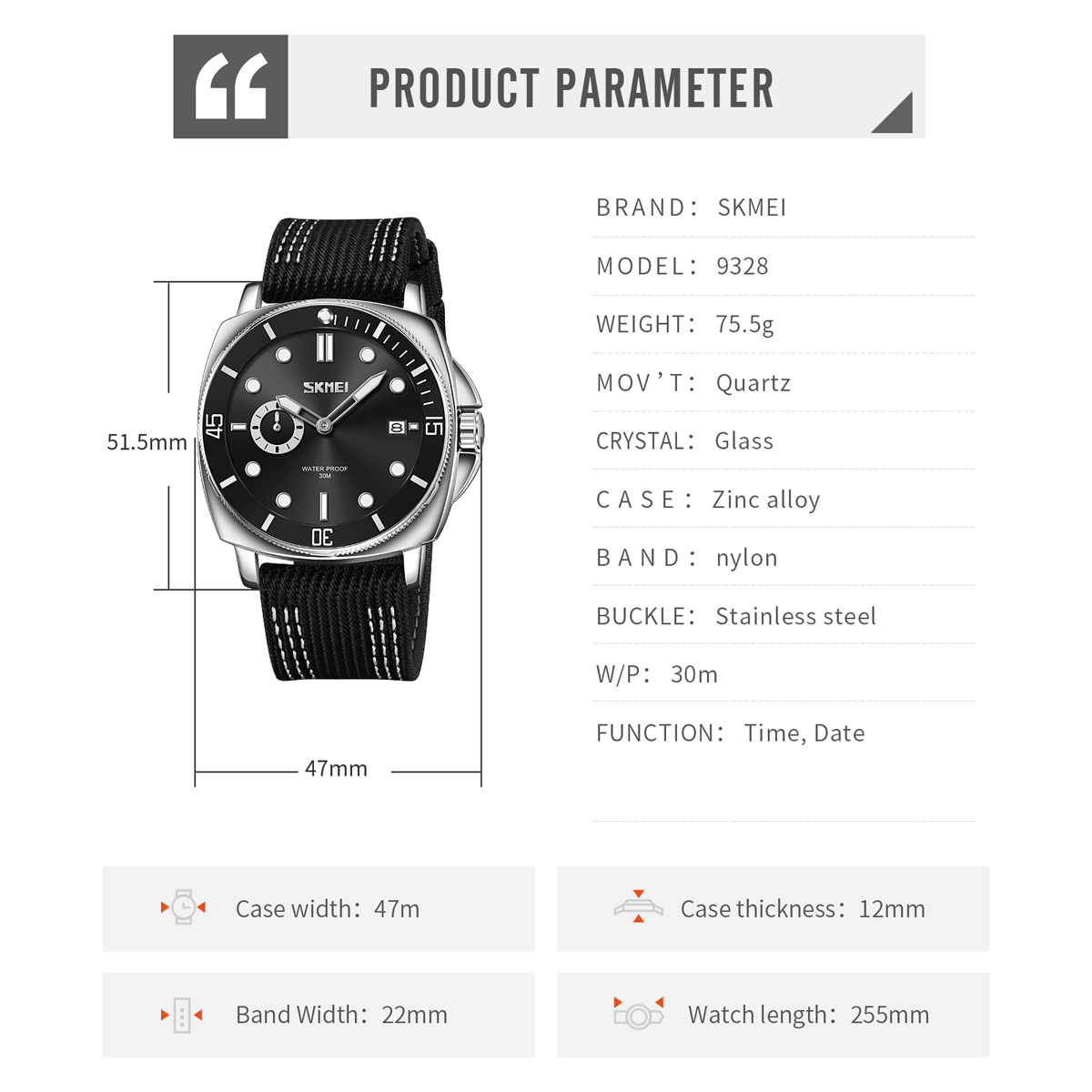 SKMEI 9328 -Skmei Watch Manufacture Co.,Ltd