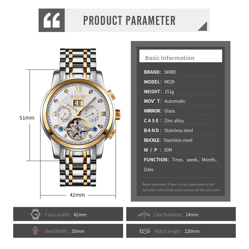 automatic watch-Skmei Watch Manufacture Co.,Ltd