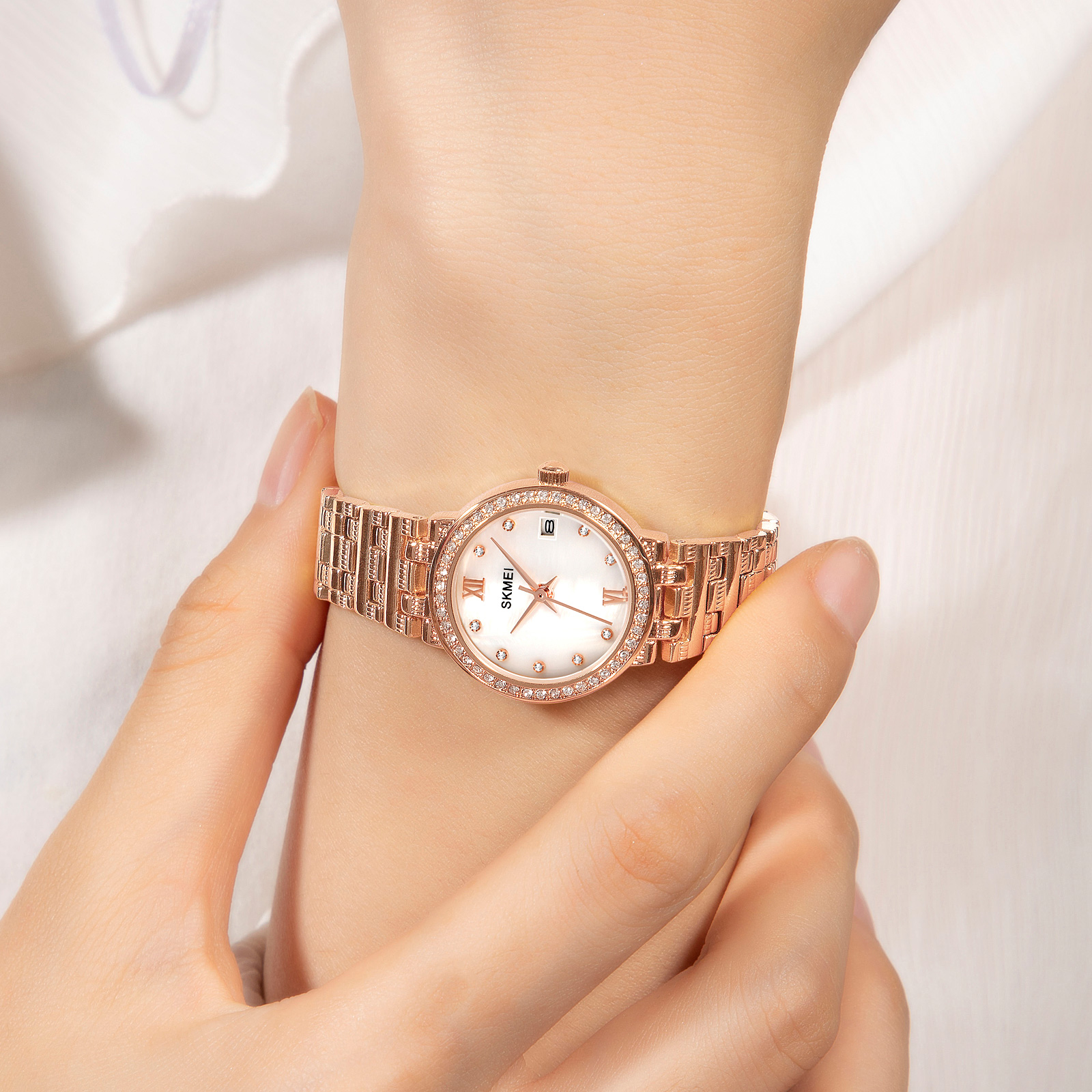 woman watch stainless steel-Skmei Watch Manufacture Co.,Ltd