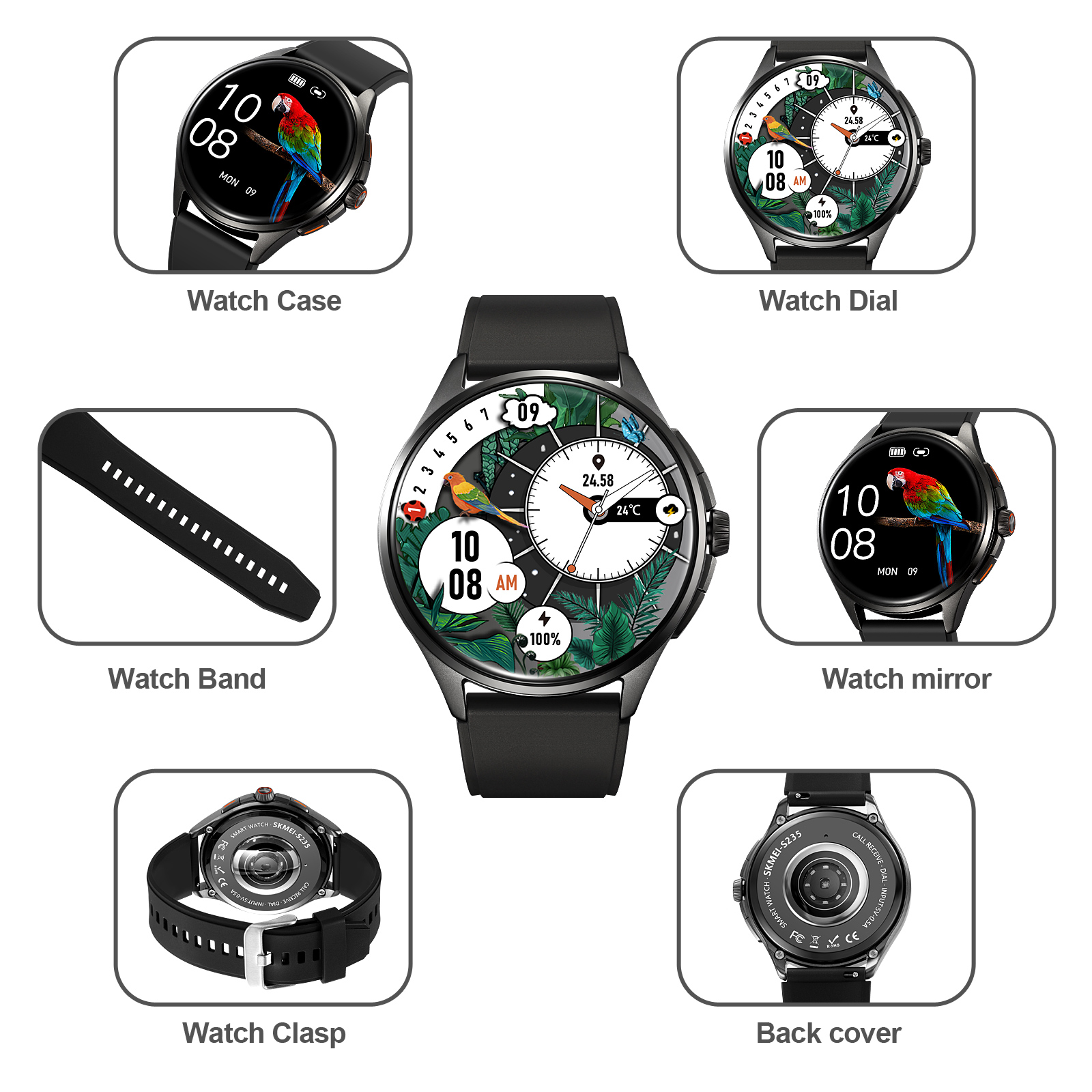 SKMEI bluetooth smart wrist watch S235