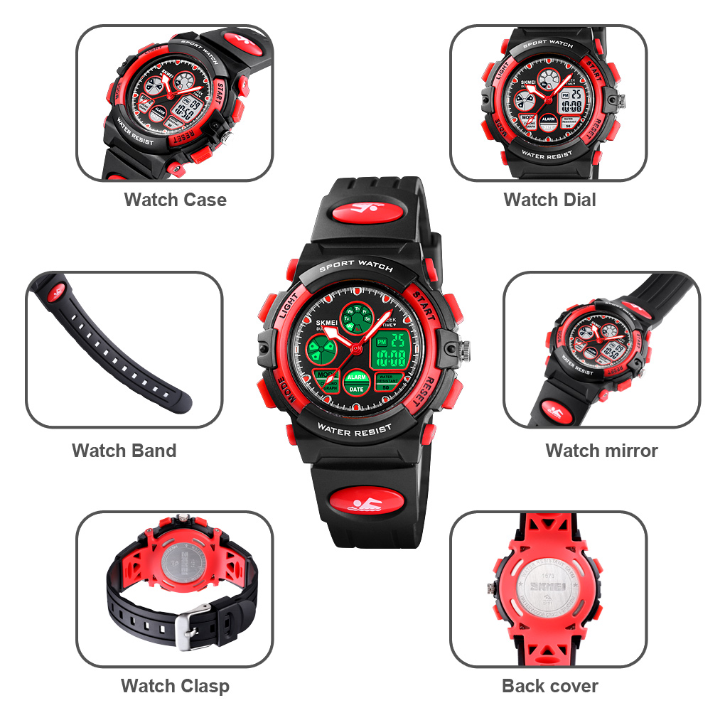 analog digital kid watch-Skmei Watch Manufacture Co.,Ltd
