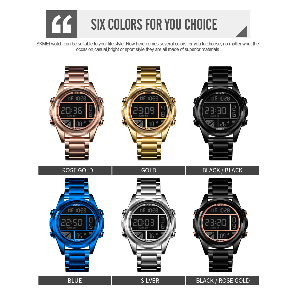 digital watches men sport stainless steel-Skmei Watch Manufacture Co.,Ltd