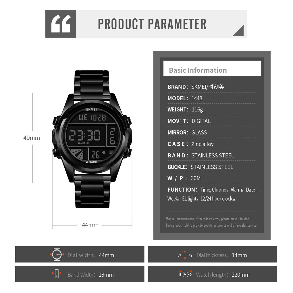 digital watches men sport stainless steel-Skmei Watch Manufacture Co.,Ltd