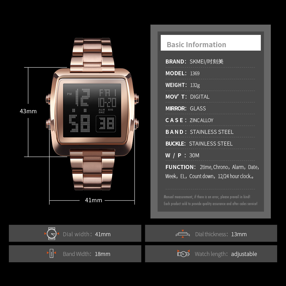 digital watch with timer-Skmei Watch Manufacture Co.,Ltd