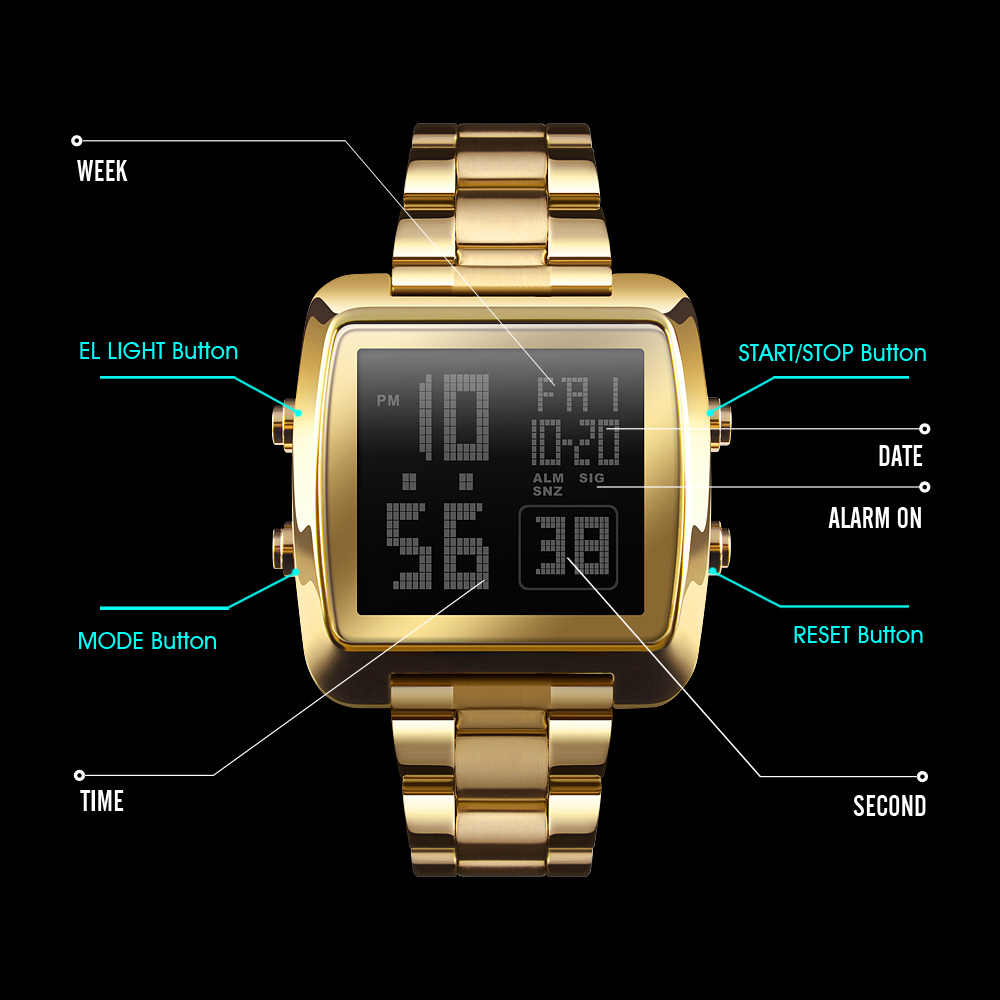 digital watch with timer-Skmei Watch Manufacture Co.,Ltd