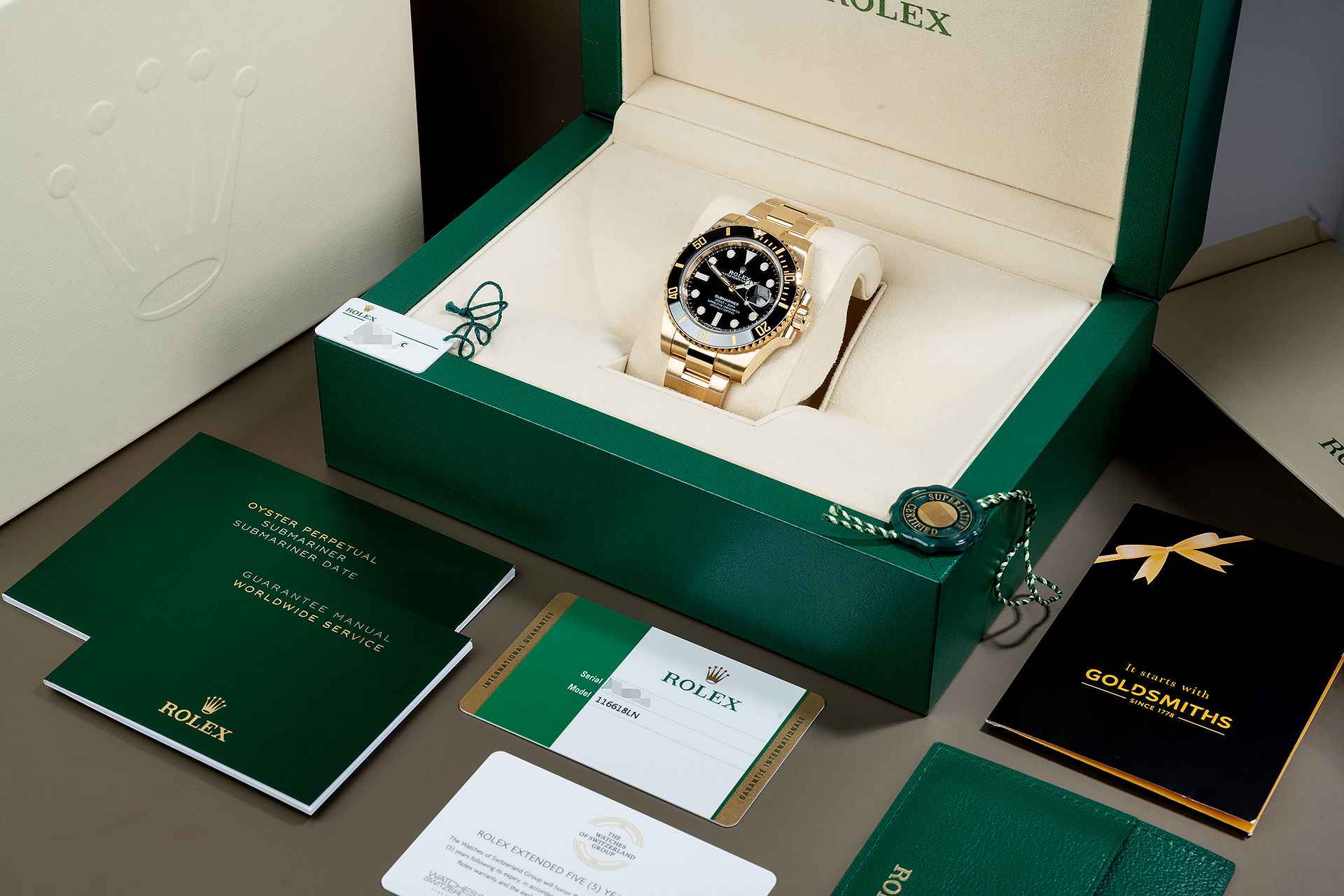 ref 116618LN |     Warranty to 2024 |     Submariner Date