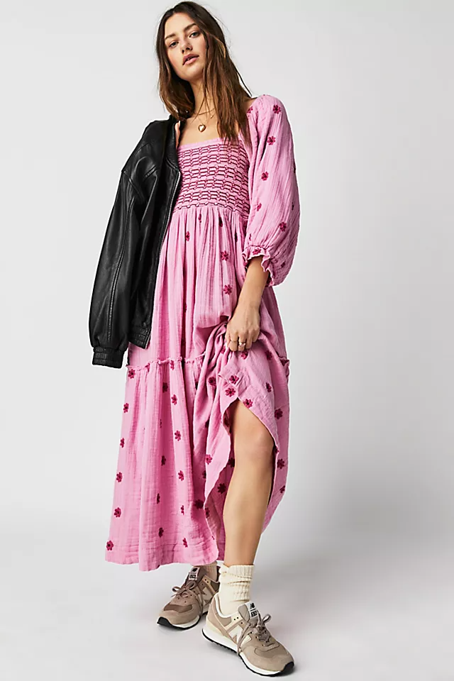 Dahlia Embroidered Maxi Dress