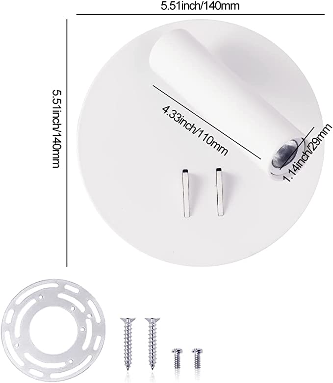 Meanyee Wall Mounted Reading Lamp with Switch Hardwired Sconces With Adjustable/ for Bedside Interior Design