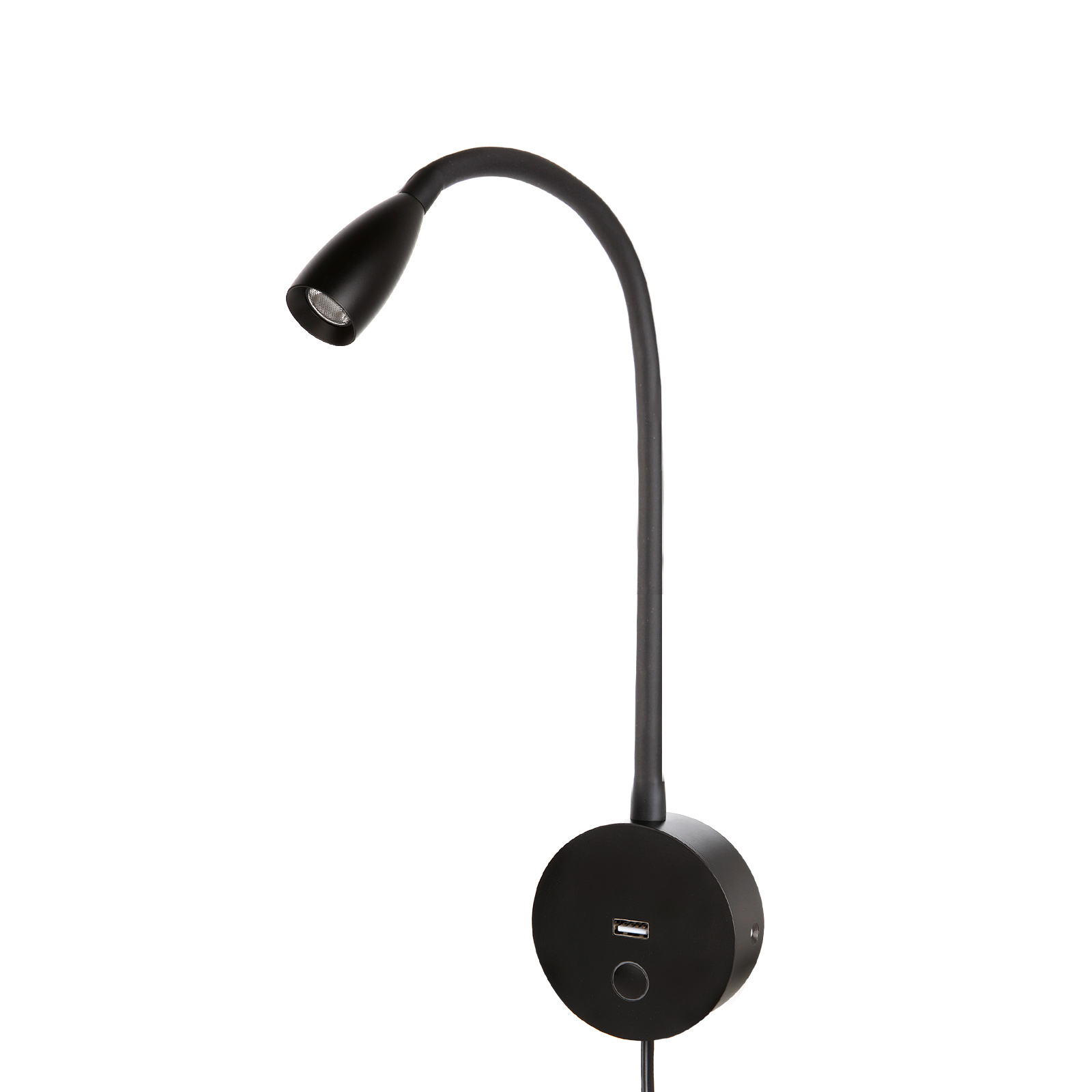 Meanyee Wall Reading lamp Bedside Lights with USB Charging Port/Touch dimmable Switch/Adjustable arm/1 * 3W led/Warm White 3000K