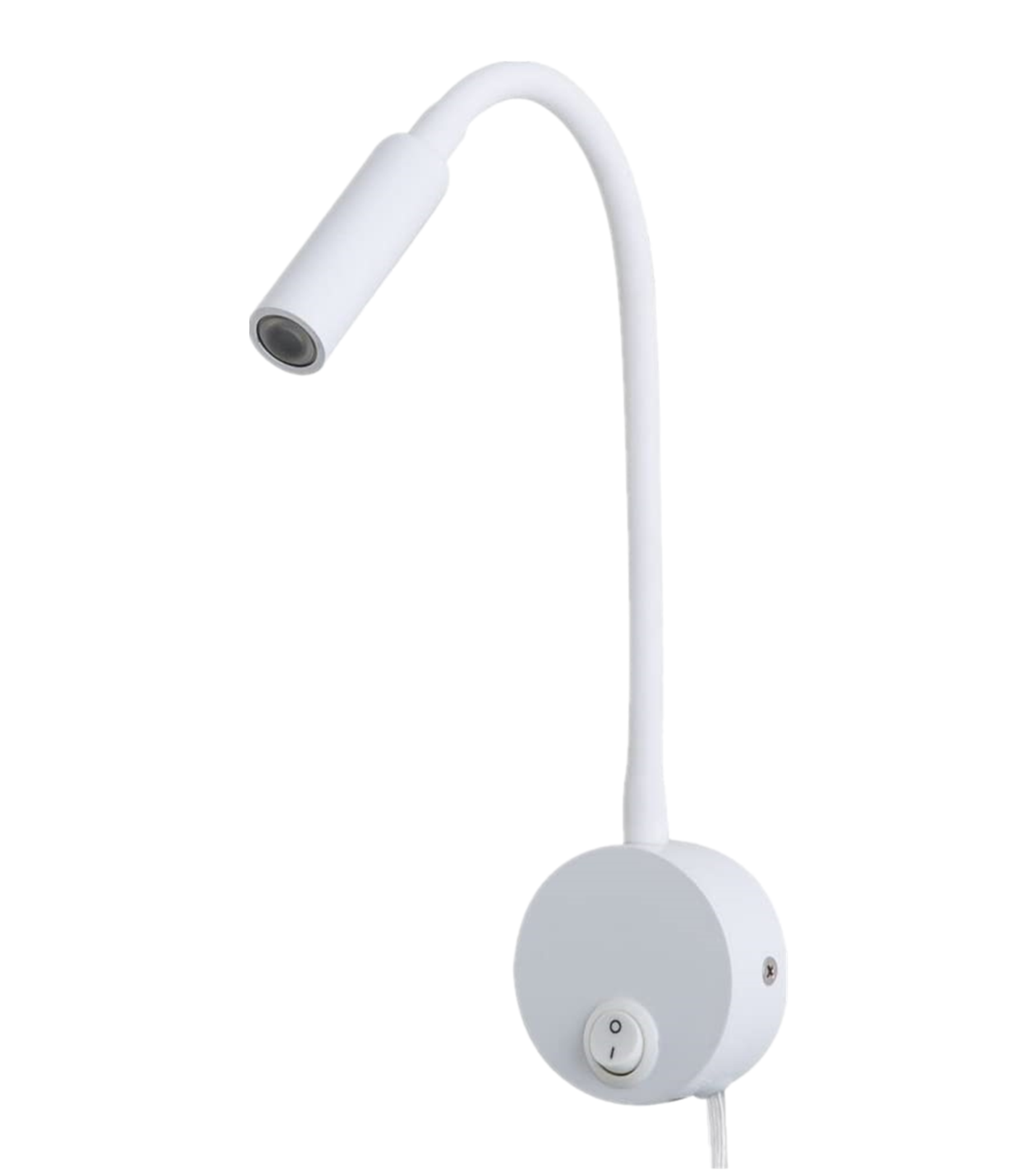 Meanyee Wall Mounted Reading Light Sconces Lamp LED 3W Warm White 3000K Input 110-240V AC Plug Cord Bedside Headboard Black Finished