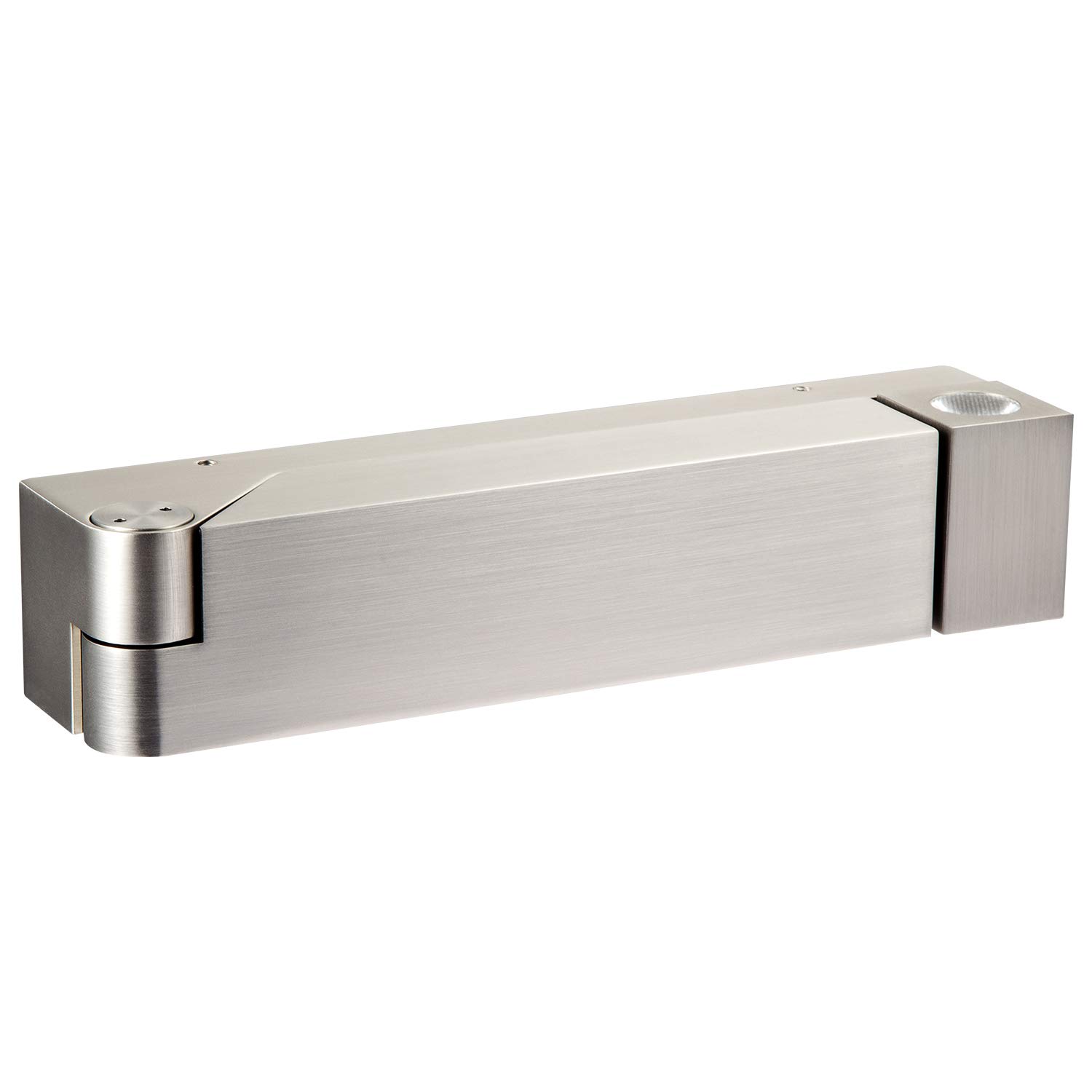 Meanyee 3W CREE Wall Mounted Reading Lamp Bedside Lights with Switch, 350° Rotatable/Swing Arm Foldable/Not Dimmable/Brushed Nickel/ for Hotel Bedroom