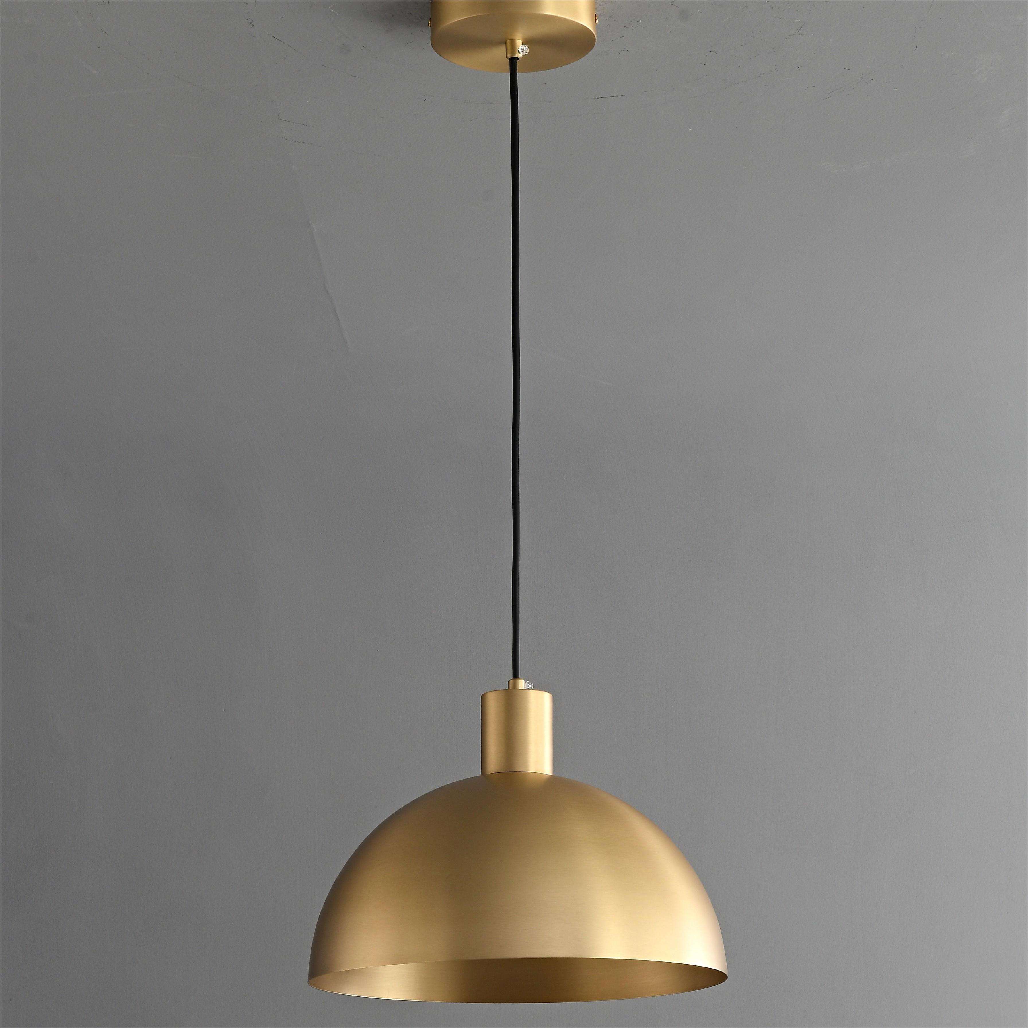 Meanyee Pendant Light Brass finish for home hotel decoration bar restaurant kitchen, E27*1 Led Bulb (Not included)