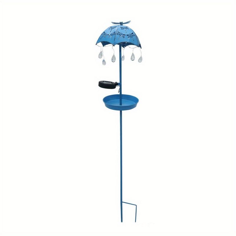 Solar-Powered Umbrella Bird Feeder