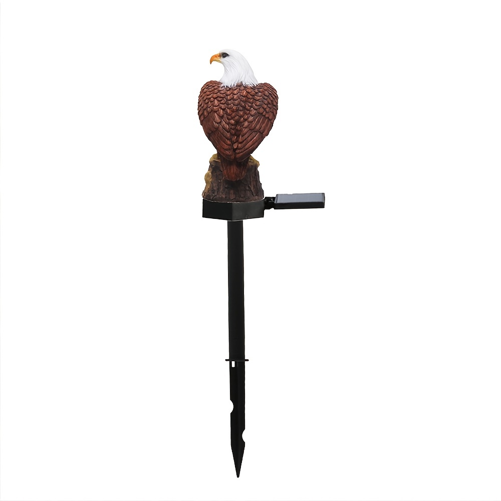 Solar Garden Light Outdoor, Eagle Solar Garden Stake Light, Waterproof Warm White LED Light For Garden