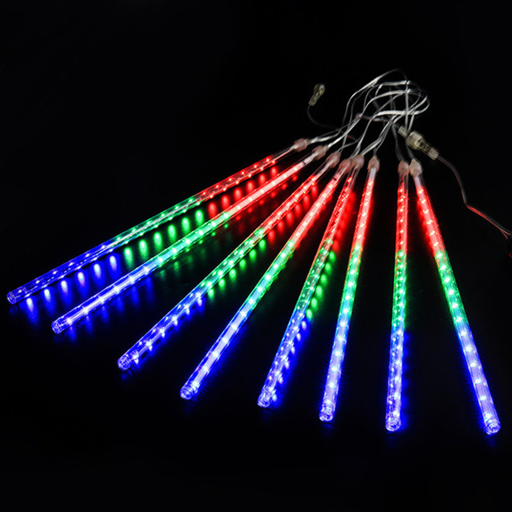 1pc Outdoor Solar Meteor Lights Christmas Lights String Lights For Garden Tree Holiday Party Decorations