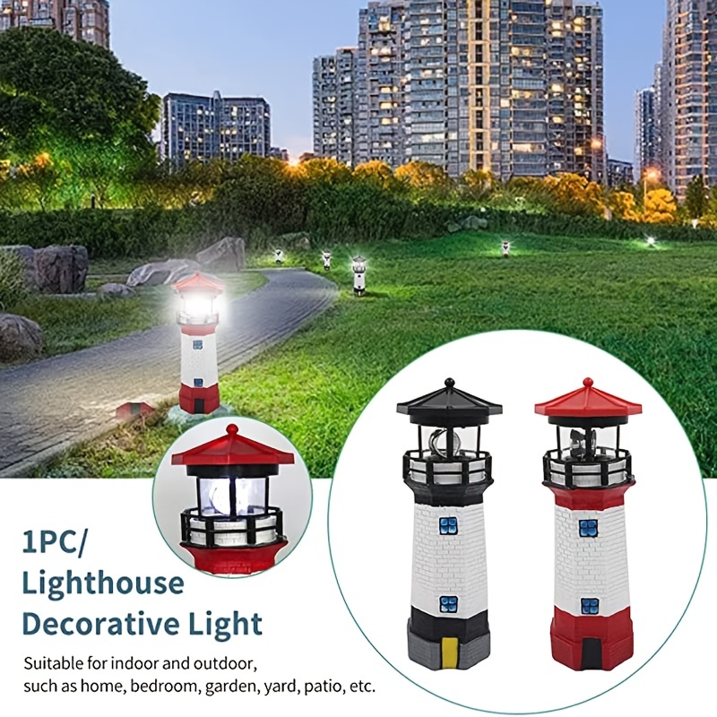 Solar-Powered Rotating Lighthouse