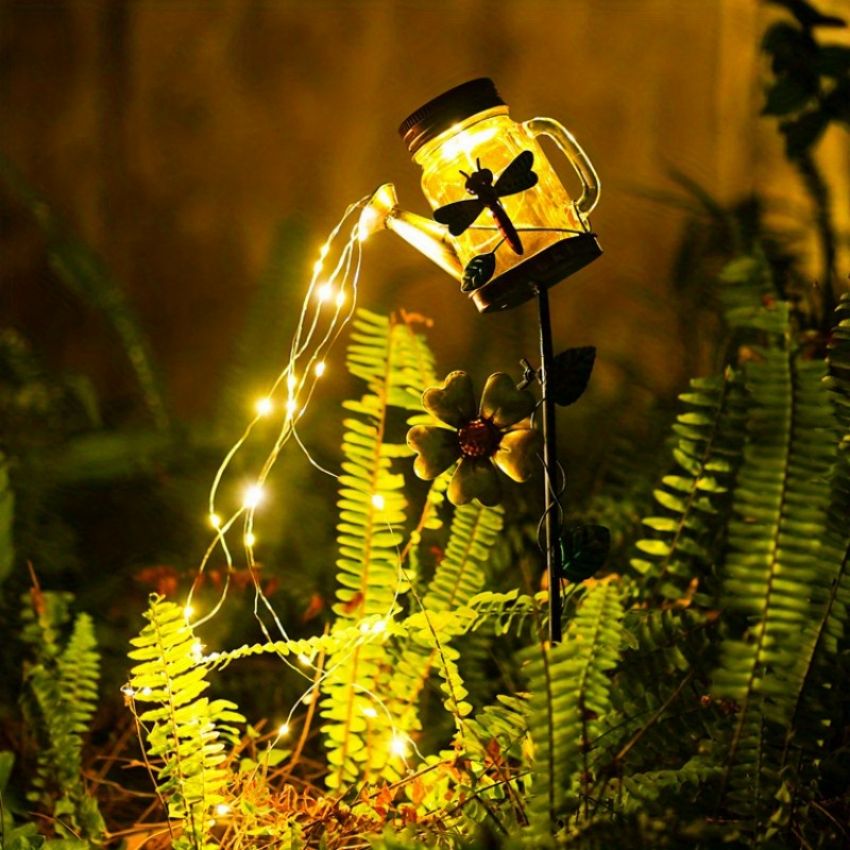 Solar-Powered Sprinkler Garden Shower Light