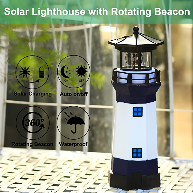 Solar-Powered Rotating Lighthouse
