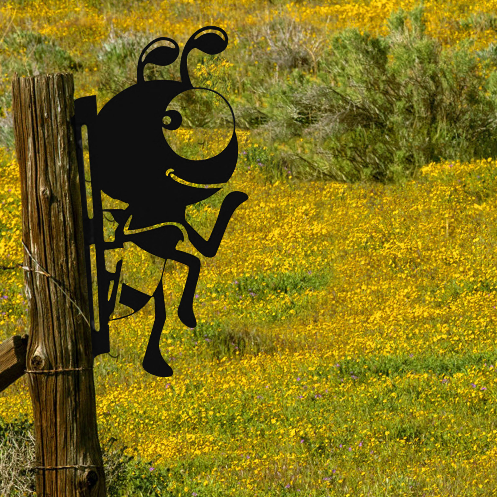 Garden Farm Peep Animals Metal Artwork Decoration