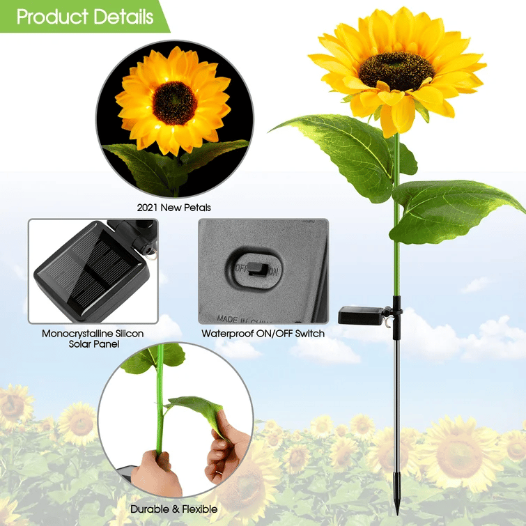 🌸🌸Sunflower Solar Garden Stake Lights