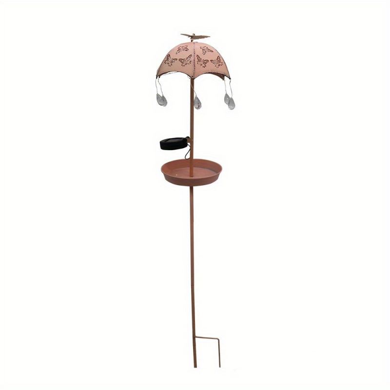 Solar-Powered Umbrella Bird Feeder