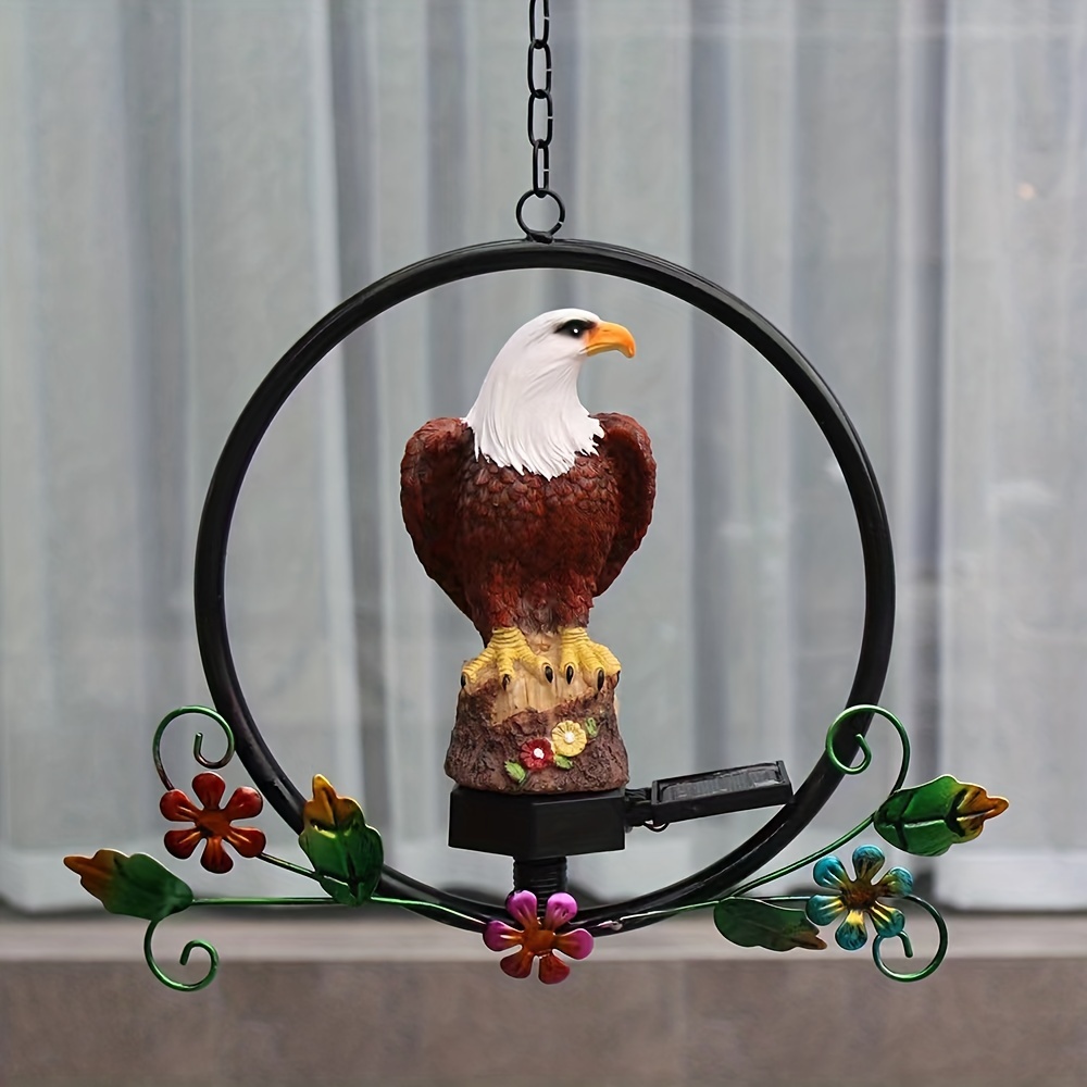 Eagle Solar LED Hanging Lights, Solar Garden Lights, Outdoor Decor, Resin Garden Waterproof Decorations