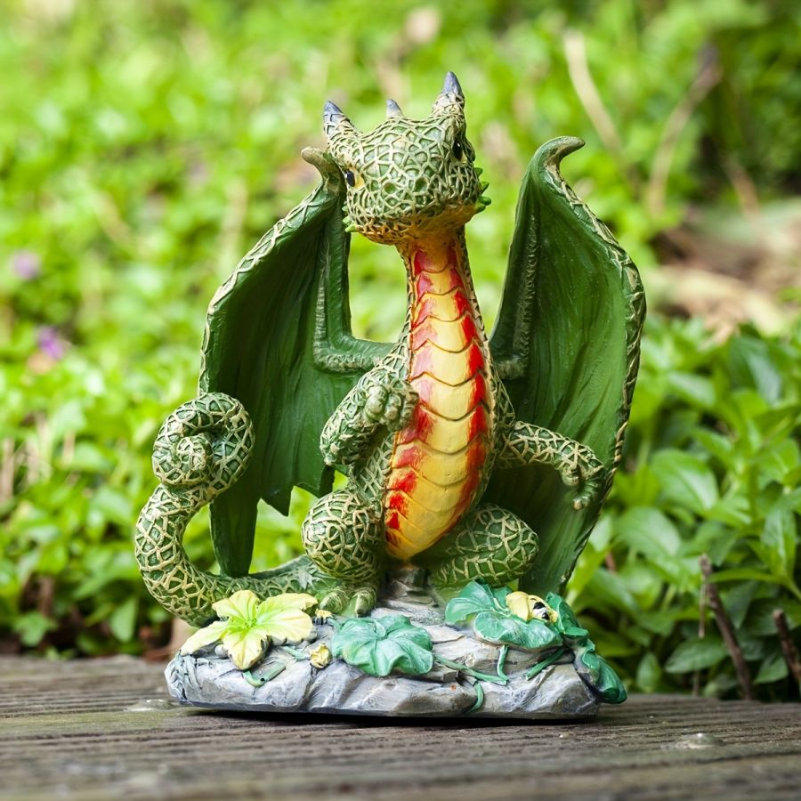 Halloween Spooky Dragon Garden Statue